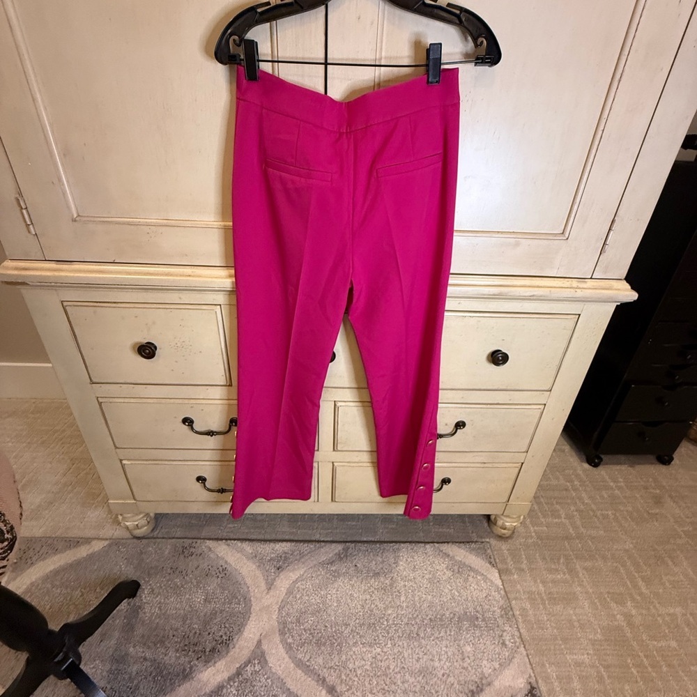 Milly Fuchsia Cropped Pants - Picture 3 of 9